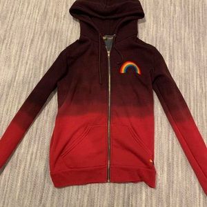 Aviator Nation Rainbow fade sweatshirt!!